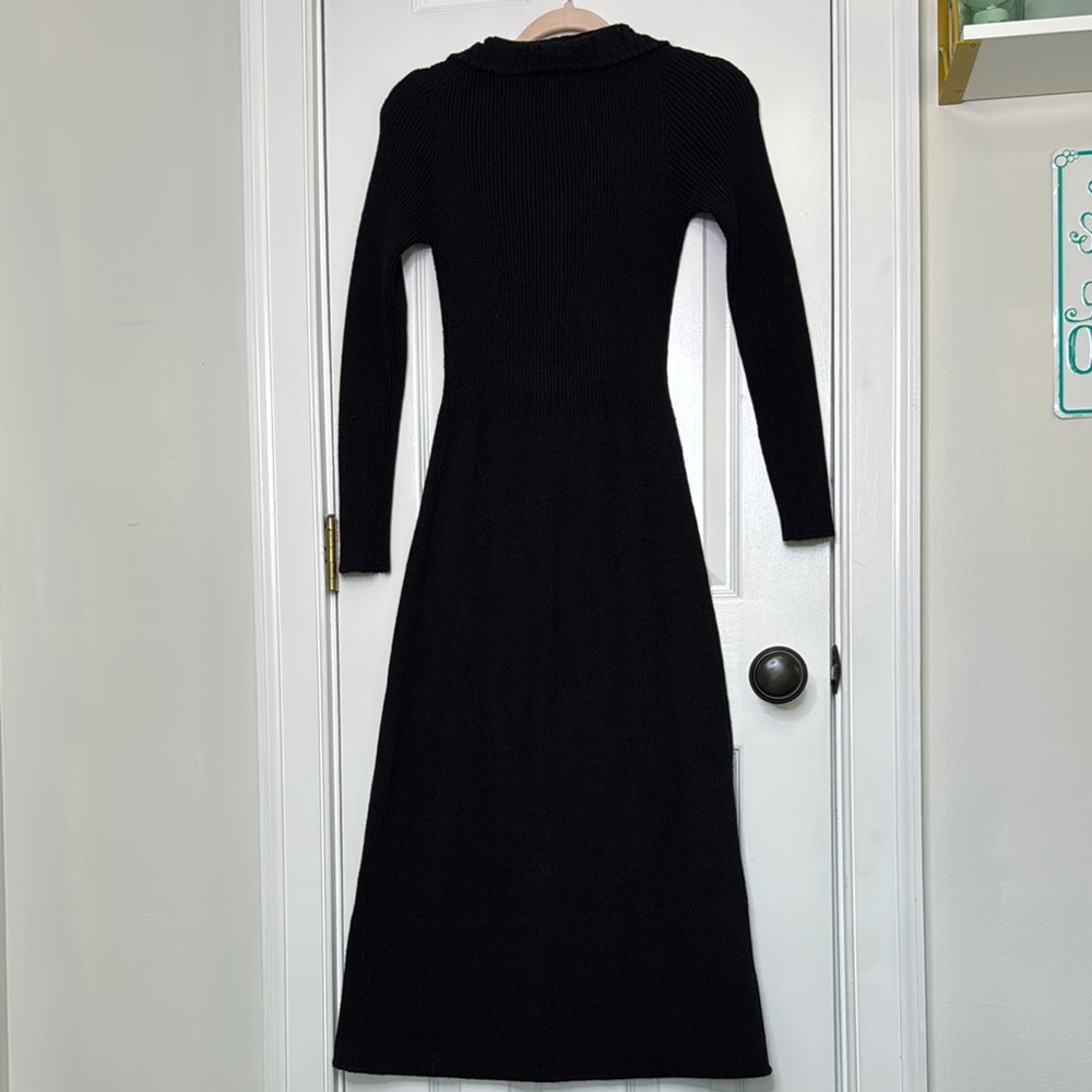 26 International Black Buttoned Sheath Dress - Picture 7 of 8